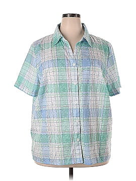 Alfred Dunner Short Sleeve Button-Down Shirt (view 1)