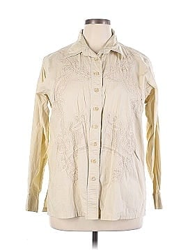 Silver Long Sleeve Button-Down Shirt (view 1)