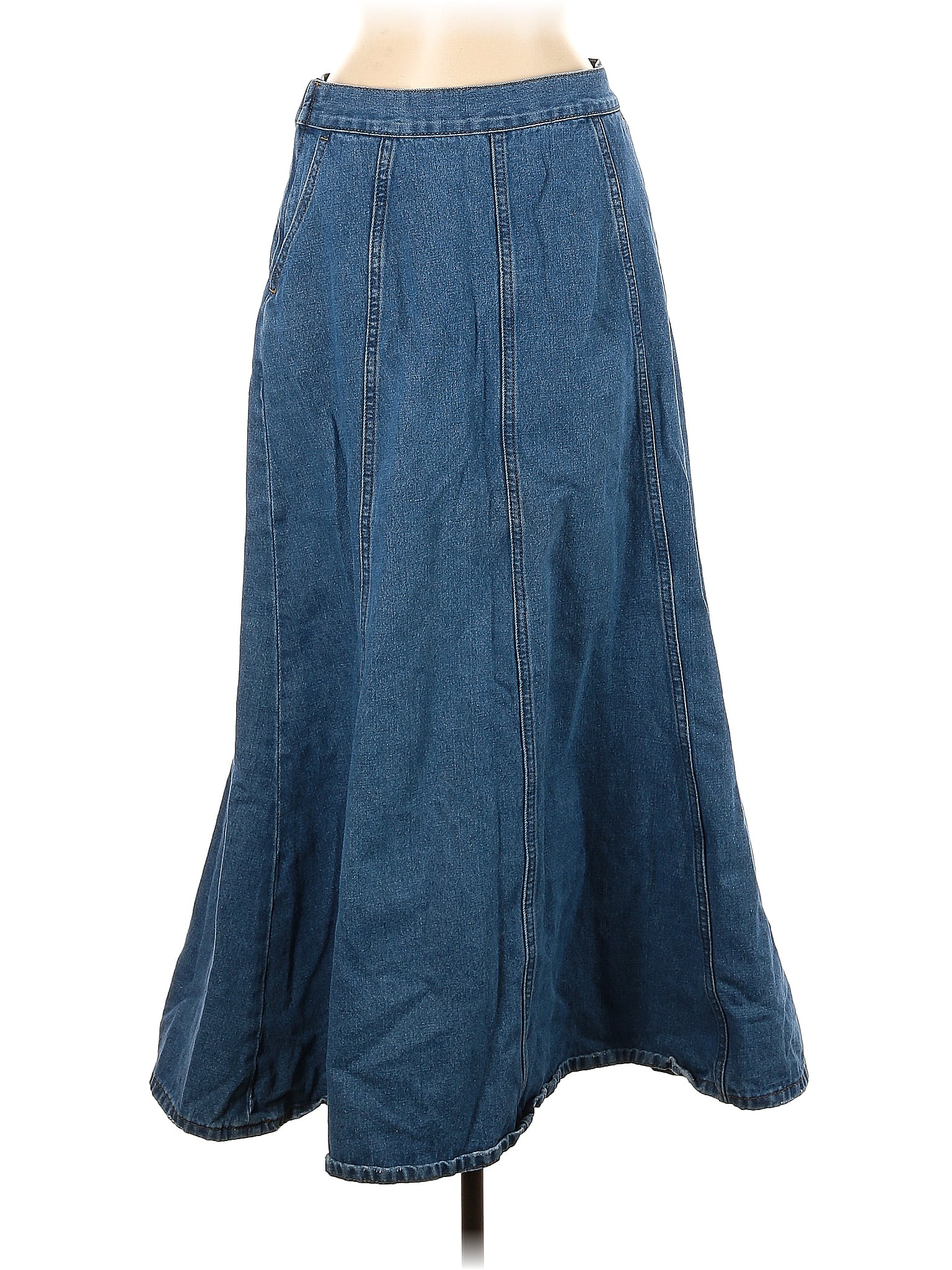 Cider Blue Denim Skirt Size L - 44% off | ThredUp