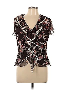 Signature by Robbie Bee Short Sleeve Blouse (view 1)
