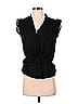 Scotch & Soda 100% Polyester Black Short Sleeve Blouse Size P (petite) - photo 1