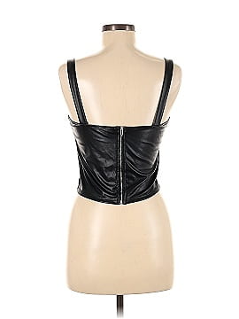 Shinestar Faux Leather Top (view 2)