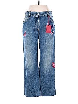 Valentino Crystal Embellished Butterfly Jeans (view 1)