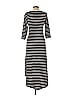 Riflessi Stripes Black Casual Dress Size L - photo 2