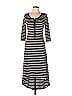 Riflessi Stripes Black Casual Dress Size L - photo 1