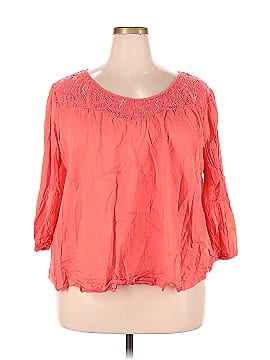 RU Apparel 3/4 Sleeve Blouse (view 1)