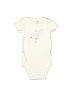 Carter's 100% Cotton Stars Graphic Ivory Short Sleeve Onesie 3-6 MO / 6 MO - photo 1
