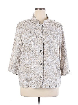 Cj Banks 3/4 Sleeve Button-Down Shirt (view 1)