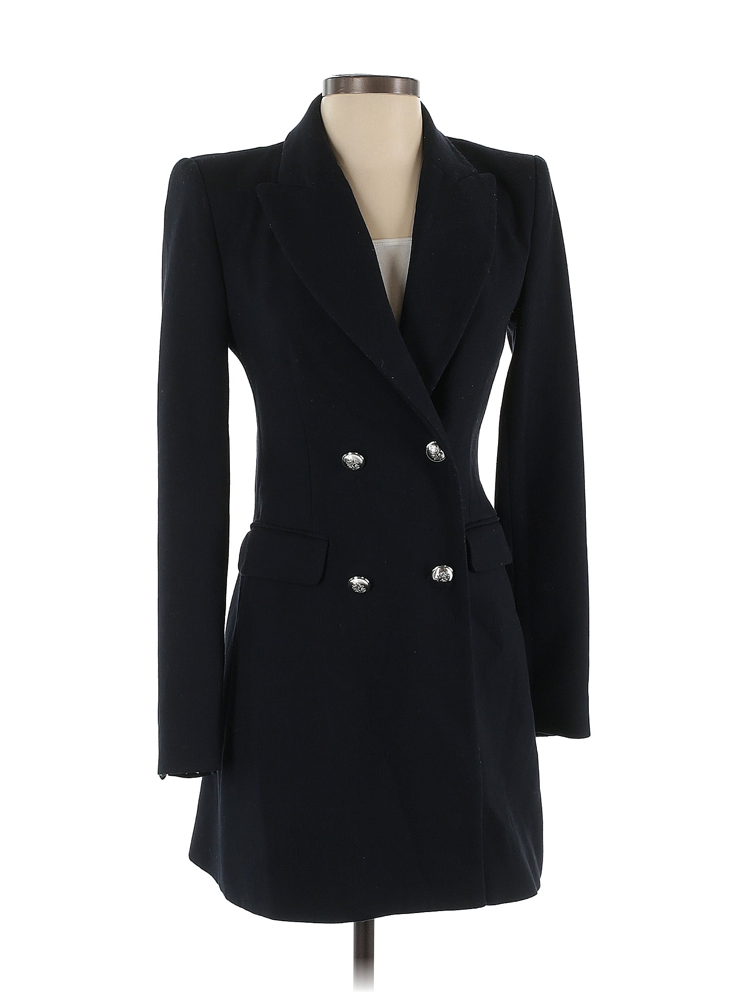 Zara Basic Black Blue Blazer Size XS - 51% off | ThredUp