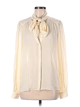 Paige Long Sleeve Silk Top (view 1)