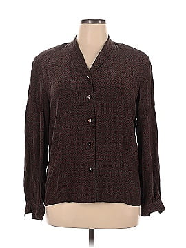 Liz Claiborne Collection Long Sleeve Silk Top (view 1)