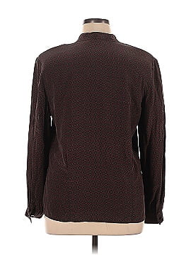 Liz Claiborne Collection Long Sleeve Silk Top (view 2)