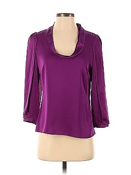 Elie Tahari Long Sleeve Silk Top (view 1)