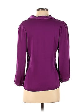 Elie Tahari Long Sleeve Silk Top (view 2)