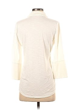 Lace & Mesh Long Sleeve Button-Down Shirt (view 2)