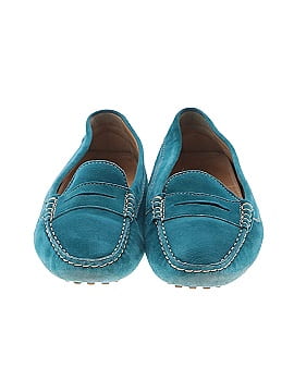 Blue Velvet Flats (view 2)