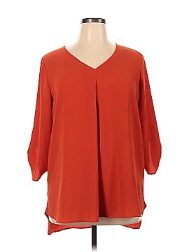 Bobeau 3/4 Sleeve Blouse (view 1)