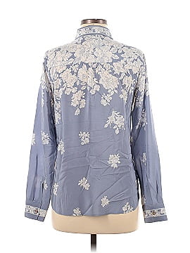 Maeve by Anthropologie Long Sleeve Silk Top (view 2)