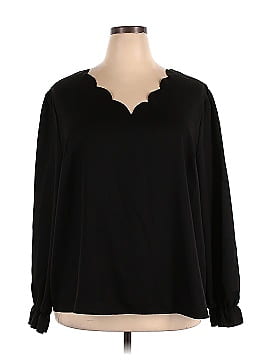 Shein Curve Long Sleeve Blouse (view 1)