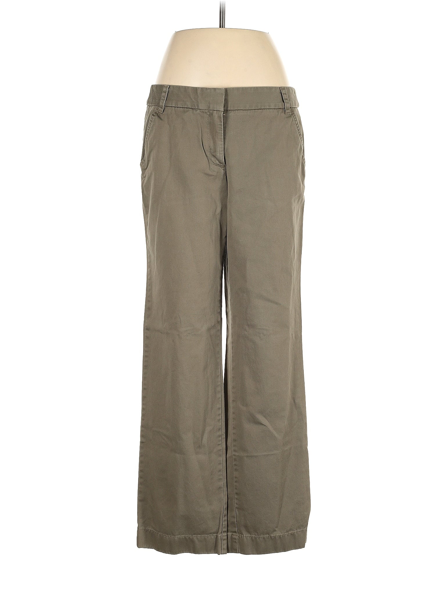 Jupe- Short Lands' End Taille 8 - Coton Twill Kaki, Beige, Solide