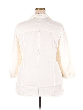 JM Collection 3/4 Sleeve Button-Down Shirt (view 2)