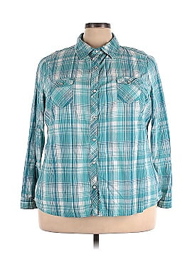 Faded Glory Long Sleeve Button-Down Shirt (view 1)