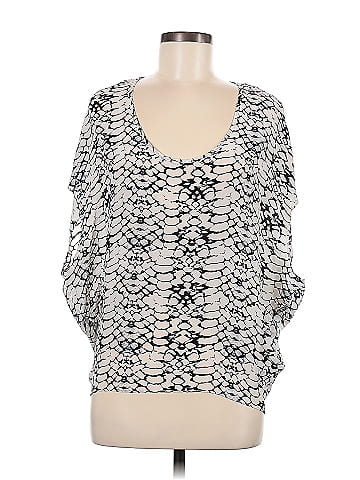 LUXE DELUXE 3/4 Sleeve Silk Top (view 1)