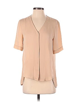 Theory Short Sleeve Silk Top (view 1)