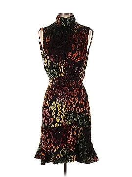 Saloni Fleur Leopard Print Dress (view 1)