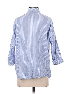 Zara Basic Long Sleeve Button-Down Shirt (view 2)