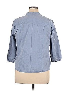 Christopher & Banks 3/4 Sleeve Button-Down Shirt (view 2)