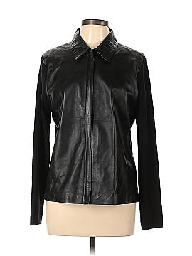 Charter Club Leather Jacket (view 1)