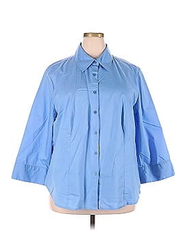 Jessica London Long Sleeve Button-Down Shirt (view 1)