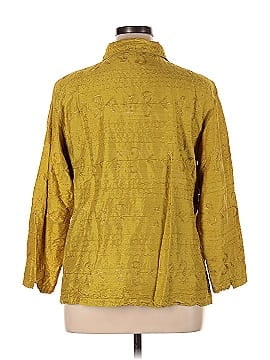 Chico's Design Long Sleeve Silk Top (view 2)