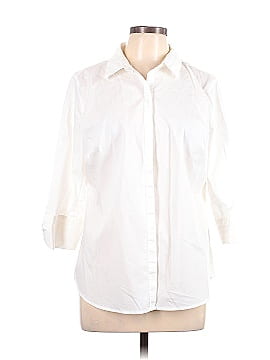 Liz Claiborne Career 3/4 Sleeve Button-Down Shirt (view 1)