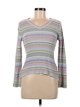 Sigrid Olsen Long Sleeve Silk Top (view 1)