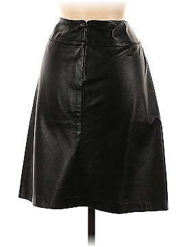 Linda Allard Ellen Tracy Leather Skirt (view 2)