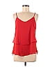 Emmelee 100% Polyester Red Sleeveless Blouse Size M - photo 1