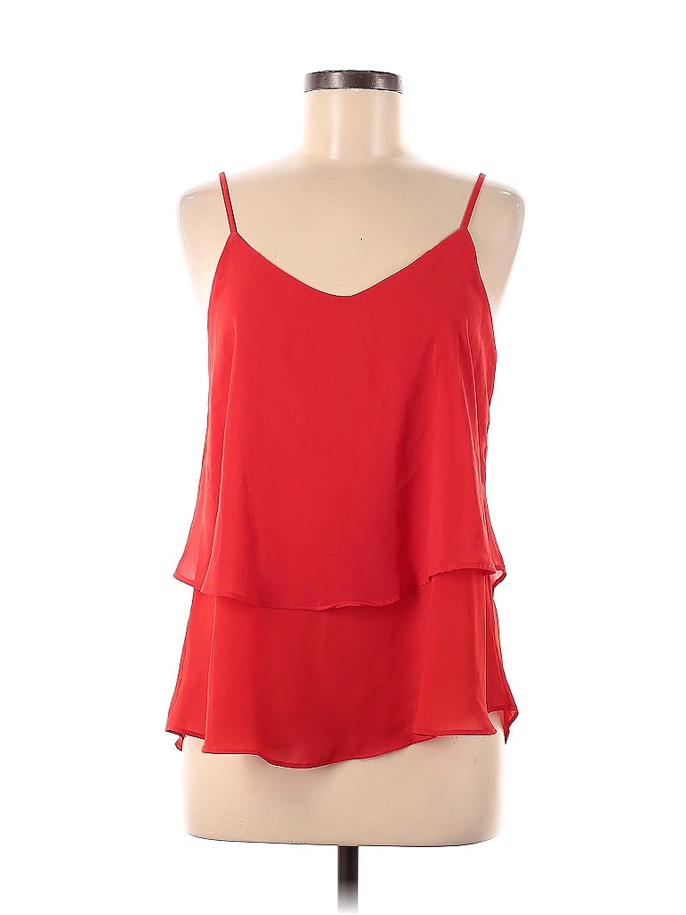 Emmelee 100% Polyester Red Sleeveless Blouse Size M - photo 1