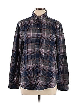 American Eagle Outfitters Long Sleeve Button-Down Shirt (view 1)