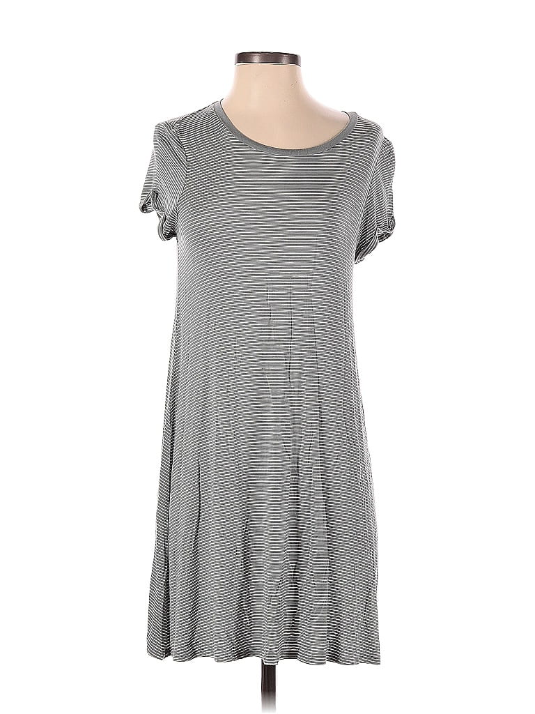Pre-owned Love, Fire Casual Dress In Gray