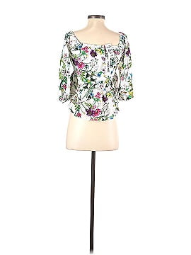 L'Agence 3/4 Sleeve Silk Top (view 2)