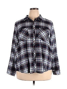 Maurices 3/4 Sleeve Button-Down Shirt (view 1)