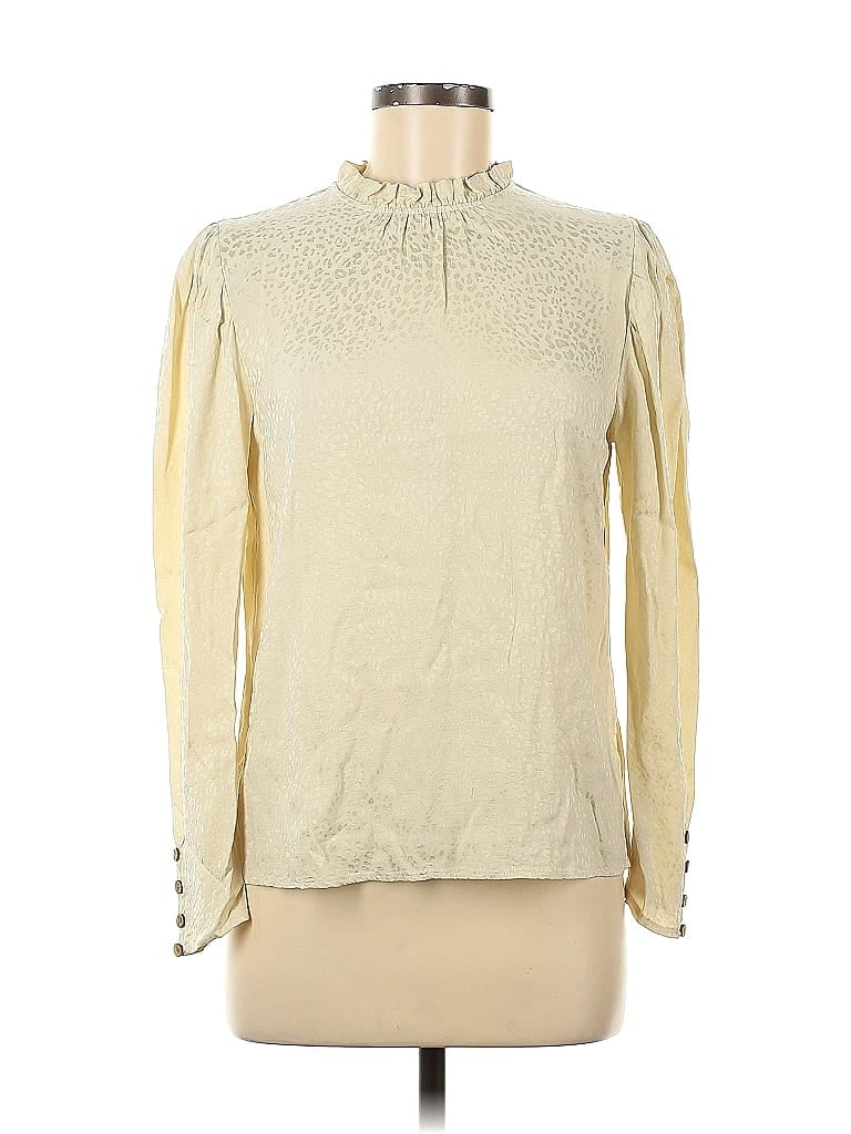 Gallery Couture Ivory Long Sleeve Blouse Size S - photo 1
