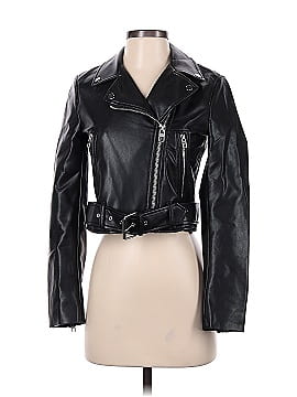 Zara Faux Leather Jacket (view 1)