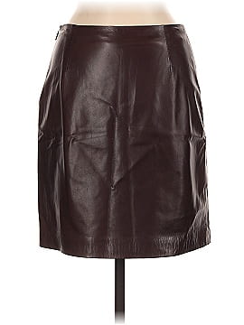 Ralph Lauren Collection Faux Leather Skirt (view 2)