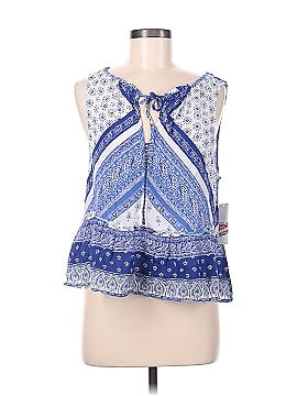 Aqua Sleeveless Blouse (view 1)