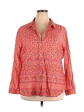 Old Navy 3/4 Sleeve Button-Down Shirt (view 1)