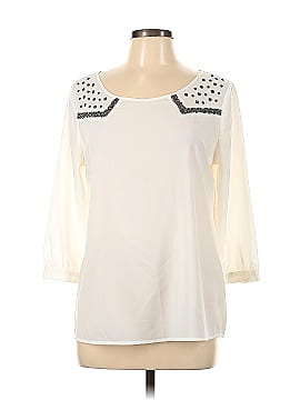 a.n.a. A New Approach 3/4 Sleeve Blouse (view 1)