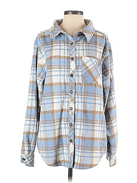 White Fox Long Sleeve Button-Down Shirt (view 1)